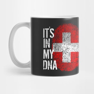 Switzerland Flag Fingerprint My Story DNA Swiss Mug